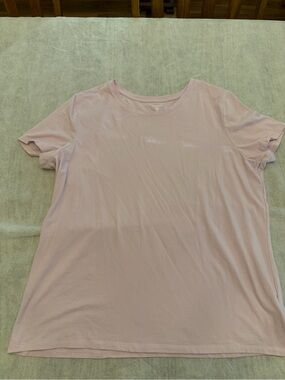 Amazon Essentials Women's Crewneck Tee in Pale Pink